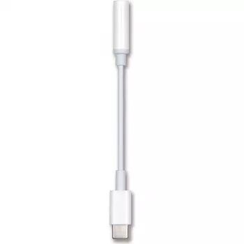 2GO 797008 USB-C til 3,5 mm lydadapterkabel, 0,1 m, hvid