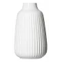 Ritzenhoff & Breker SANREMO hvid stentøjsblomstervase 2-sæt, 240 mm, dekorativ rillestruktur 746655