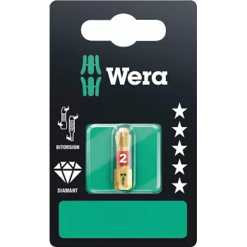 Wera 851/1 BDC SB Phillips PH 2 x 25 mm diamantbelagt BiTorsion-bit 05073335001