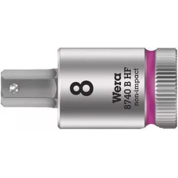 Wera Zyklop 8740 B HF 3/8 inch indvendig 6-kant-topnøgle, 8 mm, med holdefunktion 05003039001
