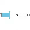 GESIPA Blindnitter Rustfrit stål 4 x 14 mm domhoved, 500 stk. 6330533 LEGIERUNGSZUSCHL