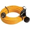 AS Schwabe 25 m orange gummiforlængerledning med Schuko-stik og -kobling, 3G1,5 mm², IP44, 16 A, 230 V 59225