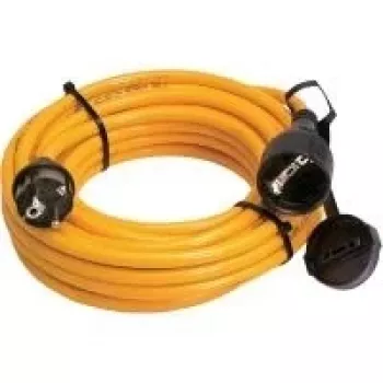 AS Schwabe 25 m Orange Rubber Power Extension Cable with Schutzkontakt Plug and Socket, 3G1.5 mm², IP44, 16 A, 230 V 59225