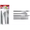 Marabu malersæt, plast, 5 dele, til pastose farver, strukturpasta, akrylfarver, oliefarver, gel 0173000000031