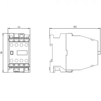 SIEMENS Hjælpekontaktor 62E 6NO+2NC AC230V 3TH4262-0A (3TH42620AP0)