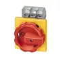 Siemens 3LD2804-0TK53 3-polet hovedafbryder / nødstopafbryder, 125 A, frontmontage, rød/gul