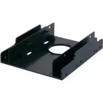 RENKFORCE HDA-252P 3,5 inch til 2x 2,5 inch HDD/SSD monteringsramme, metal, sort