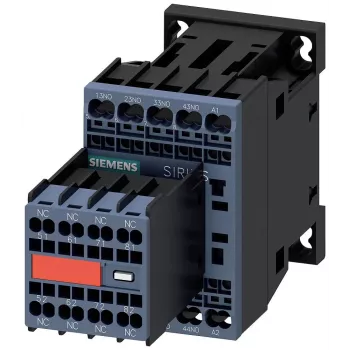 Siemens SIRIUS 3RH2 Hjælpekontaktor 3RH2244-2BB40, 4 NO + 4 NC, 24 V DC-spole, skrueklemmer