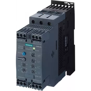 SIEMENS SIRIUS 3RW4038-1 Soft Starter, 37 kW, 72 A, 200-460 V AC, 24 V AC/DC Control, Screw Terminals 3RW40381BB04