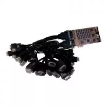 EXSYS EX-44032 PCIe 32-port RS-232 serielt kort med Octopus-kabler