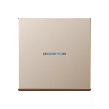 JUNG A 590 KO5 CH vippe 1-fag med lysleder, duroplast lakeret, serie A, champagne