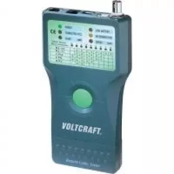 Voltcraft CT-5 Multi-Cable Tester for RJ-45, BNC, RJ-11, IEEE 1394, USB