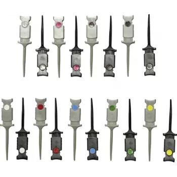 VOLTCRAFT MSO-GRIPPER prøveclip-sæt 0,64 mm stik CAT I 9 farver