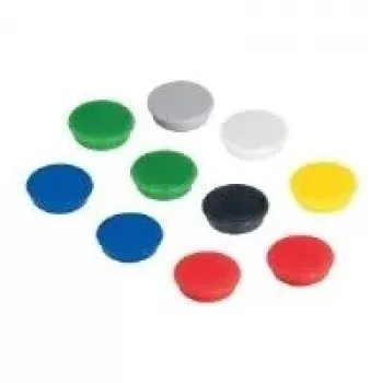 FRANKEN HM38 09 hæftemagnet, 1500 g, 38 mm, rund, hvid, plastikhætte, lakeret, 1 stk.