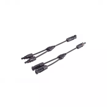 SHIVERPEAKS PV4 T-adapter-kabelsæt, 2-til-1, 4 mm², sort, 30 cm BS02-21032