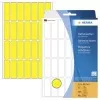 HERMA 2361 Gule matte permanente selvklæbende papiretiketter, 13 x 40 mm, 896 etiketter (32 ark x 28)