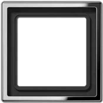 JUNG GCR 2981 ramme 1-fag, LS 990, blank krom