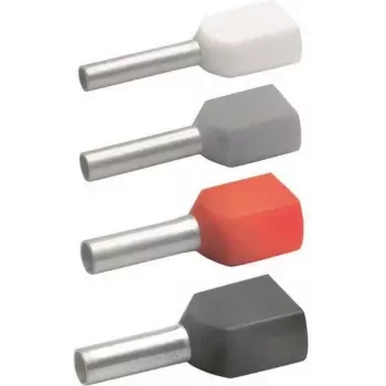 Klauke 87313 dobbelt-enderør 2 x 0,75 mm² grå