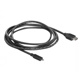 DeLOCK HDMI-til-Micro-HDMI-kabel 2 m, 32 AWG, High Speed med Ethernet, 4K 82664