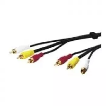 Wentronic AVK 201-150 1,5m 3 x RCA-stik til 3 x RCA-stik audio-/videokabel - sort 50139