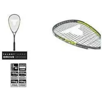 TALBOT torro Drive 2000 squashketsjer, sort/gul, Allround-Plus Balanced 251002