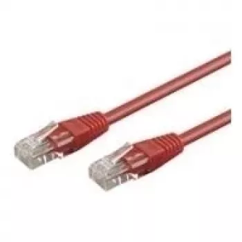 Wentronic Goobay CAT 5e patchkabel, U/UTP, rød, 2 m - CCA kobberbelagt aluminium (68359)