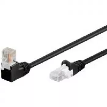 Wentronic 94173 Cat5e U/UTP RJ-45 netværkspatchkabel, 0,5 m, sort