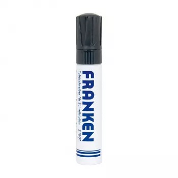 FRANKEN JumboMarker whiteboard-marker, kileformet spids 4-12 mm, sort, genopfyldelig, tør aftørring, lugtfri, 1 stk (Z1910 10)