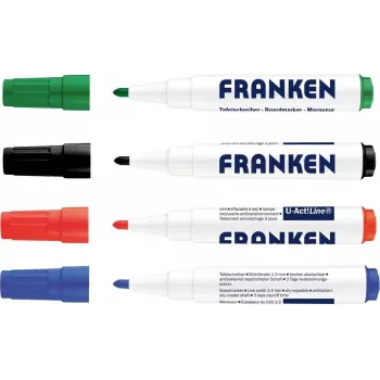 FRANKEN U-ACT! Line whiteboard-marker, rund spids, 3 mm, forskellige farver, 1 stk Z1999