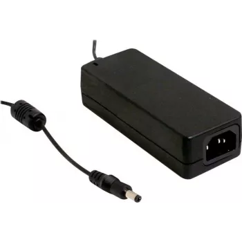 MEAN WELL GST60A48-P1J 60W 48V AC/DC desktop-strømforsyning med 2,1x5,5mm DC-stik