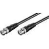 Wentronic Goobay BNC-forbindelseskabel, sort, 3 m - BNC-stik til BNC-stik, 75 ohm koaksial 50089