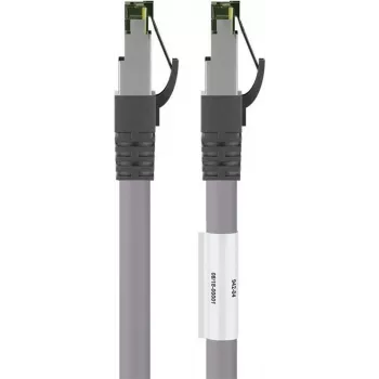 Wentronic Goobay CAT 8.1 patchkabel, S/FTP (PiMF), grå, 20 m - LSZH halogenfri, kobber AWG 24 (55143)