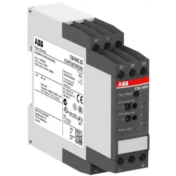 ABB CM-IWS.2S isolationsovervågningsrelæ, 24-240 V AC/DC, 0-500 V, 1 kΩ-10 MΩ, 2 SPDT 1SVR730670R0200