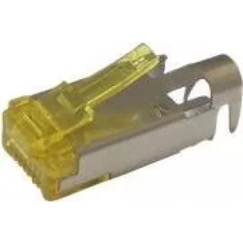 Hirose TM31P-TM-88P(01) RJ-45 Male STP CAT6a Field Terminable Connector, Clear Yellow