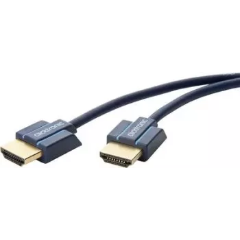 ClickTronic 70703 HDMI Cable 1.5 m HDMI Type A Male to Male Blue 4K 60Hz 18Gbps