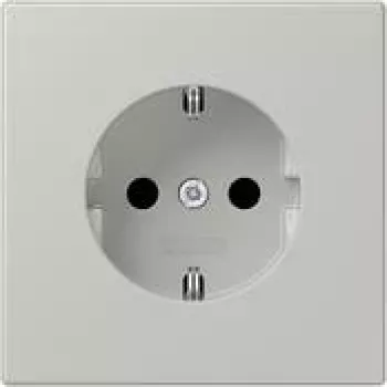 JUNG LC 1520 205 SCHUKO-stikdåse 16 A 250 V, duroplast lakeret, serie LS, gris clair 31 (32013)