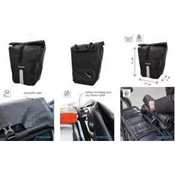 FISCHER PLUS Emendo vandtæt cykel-pakketaske med svejste sømme og sikker fastgørelse 115808