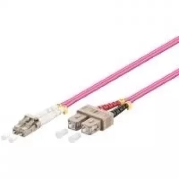 Delock fiber-patchkabel LC til SC multimode OM4 5 m 84683