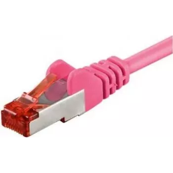 Wentronic CAT6 S/FTP patchkabel, magenta, 1 m 93434