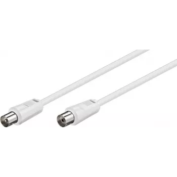 TECLINE Wentronic Goobay antennekabel, hvid, 20 m - IEC koaksstik til IEC koaksbøsning (50125)