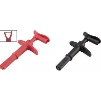 VOLTCRAFT krokodilleklemme med 4-mm-stik CAT III 1000 V, CAT IV 600 V sort/rød MSK-116 (VC-8371750)