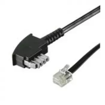 Wentronic Goobay TAE-N til RJ11/RJ14 telefonkabel, 3 m, sort 50951