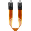 Wentronic Goobay SAT-vinduesgennemføringskabel, ultraflad 0,3 mm, brun-sort, 0,3 m, F-bøsning til F-bøsning 67244