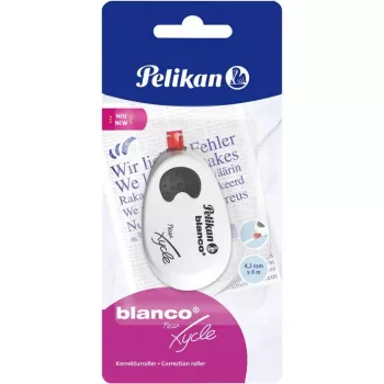 Pelikan Xycle korrektionsrulle Blanco 4,2 mm x 8 m opløsningsmiddelfri, straks overskrivbar, ergonomisk – 1 stk. (300001140)