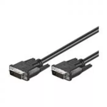 Wentronic goobay DVI-D Dual Link-kabel 0,5 m sort med fingerskruer 93295