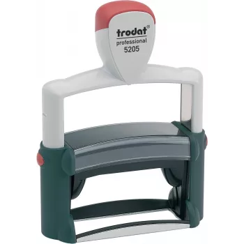 Trodat Professional 5205 selvfarvede tekststempel, 6 linjer, 66 x 22 mm, sort stempelpude inkluderet