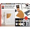 Marabu STRUCTURED ART Acrylic Structure Paste Set, 3 x 100 ml, White, Water-Based, Creamy-Pasty, Matte Finish 1202000000088