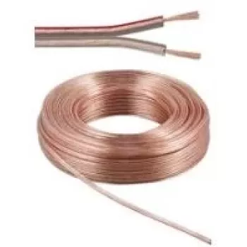 Wentronic Goobay højttalerkabel transparent CU, 10 m rulle, 2 x 2,5 mm² 15130