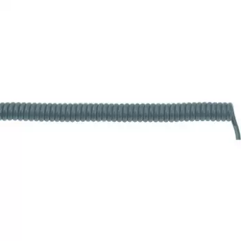 LAPP UNITRONIC SPIRAL LiF2Y11Y spiral-kabel, 4 x 0,25 mm², grå, 400 mm indtrukket / 1600 mm udtrukket 73220353