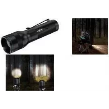 ANSMANN Adventure TA500BF LED-lommelygte, sort med bælteclip, 470 lumen, fokuserbar, IPX4 1600-0762